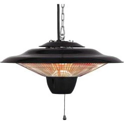 OCXIN Chauffage D'extérieur Suspendu Chauffage De Terrasse 1500W électrique Infrarouge Halogène Lampe Chauffante Chauffage De Plafond Intérieur Extérieur Jardin Balcon Chauffage De Terrasse