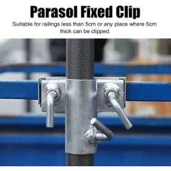GRID COOL Support De Parasol À Pince,Clip De Fixation Pour Parasol De Plage Porte-Parasol Balustrade De Balcon,Support Parasol,Pas Facile À Rouiller,pour Parasol De Balcon Pare-Soleil 8 GRID COOL Support De Parasol À Pince,Clip De Fixation Pour Parasol De Plage Porte-Parasol Balustrade De Balcon,Support Parasol,Pas Facile À Rouiller,pour Parasol De Balcon Pare-Soleil -Chauffage d'extérieur Soldes 67240645 3