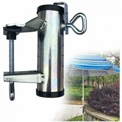 ECHOO Support Parasol Balcon, Support Pour Table Parasol Accessoires, Support De Parapluie Pour Table De Balcon, Support à Parasol Fixation De Parasol, Pour Balcon Barrière Garde-Corps Métal -Chauffage d'extérieur Soldes 67360343 4