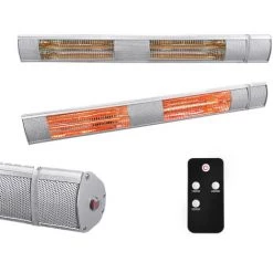 Froadp 3000W Radiateur électrique Chauffage Infrarouge Avec Télécommande, Mur Et Plafond Chauffage De Extérieur Pour Patio Balcon Terrasse