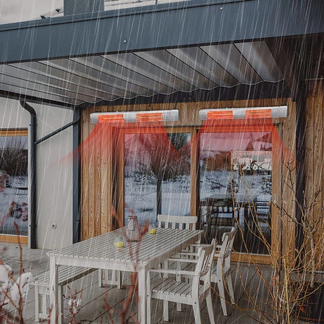 Froadp 3000W Radiateur électrique Chauffage Infrarouge Avec Télécommande, Mur Et Plafond Chauffage De Extérieur Pour Patio Balcon Terrasse 6 Froadp 3000W Radiateur électrique Chauffage Infrarouge Avec Télécommande, Mur Et Plafond Chauffage De Extérieur Pour Patio Balcon Terrasse – Image 4