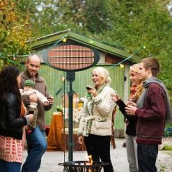 Froadp 2000W Chauffage Infrarouge Électrique Avec Télécommande, Radiant Radiateur Avec Support Télescopique, 3 Niveaux De Chauffage, Appareils De Chauffage Extérieur Pour Balcon Terrasse -Chauffage d'extérieur Soldes 67405074 3