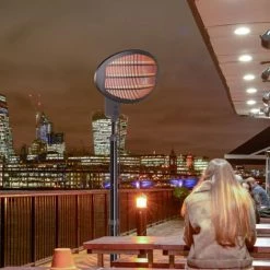 Froadp 2000W Chauffage Infrarouge Électrique Avec Télécommande, Radiant Radiateur Avec Support Télescopique, 3 Niveaux De Chauffage, Appareils De Chauffage Extérieur Pour Balcon Terrasse -Chauffage d'extérieur Soldes 67405074 4