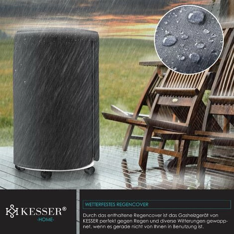 KESSER® Chauffage à Gaz En Céramique | Appareil De Chauffage à Gaz 4 200 watts Avec Détendeur De Gaz, Tuyau De Gaz | Poêle à Gaz Avec Housse De Protection | Appareil De Chauffage à Gaz | Brûleur Céramique Infrarouge, Bouteilles De Butane, Blanche 6 KESSER® Chauffage à Gaz En Céramique | Appareil De Chauffage à Gaz 4 200 watts Avec Détendeur De Gaz, Tuyau De Gaz | Poêle à Gaz Avec Housse De Protection | Appareil De Chauffage à Gaz | Brûleur Céramique Infrarouge, Bouteilles De Butane, Blanche – Image 4