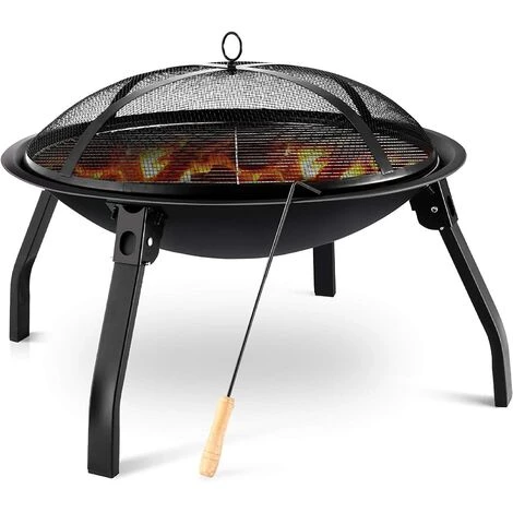 PEDY Brasero Extérieur Jardin Cheminée Foyer Pour Terrasse, Plage,Fête 4 PEDY Brasero Extérieur Jardin Cheminée Foyer Pour Terrasse, Plage,Fête – Image 2