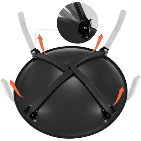 PEDY Brasero Extérieur Jardin Cheminée Foyer Pour Terrasse, Plage,Fête 5 PEDY Brasero Extérieur Jardin Cheminée Foyer Pour Terrasse, Plage,Fête – Image 3