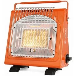 LIFCAUSAL 1.7KW Chauffage D'espace Portable Chauffage Au Gaz Multifonctionnel Chauffage En Céramique Réchauffeur De Poêle En Fer Réglable Pour L'extérieur Camping Tente Pique-nique