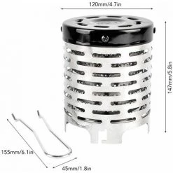 LIFCAUSAL Couverture Chauffante Portative De Tente D'acier Inoxydable De Mini Réchauffeur De Camping En Plein Air Avec La Couverture Chauffante De Poêle De Poignée 11 LIFCAUSAL Couverture Chauffante Portative De Tente D'acier Inoxydable De Mini Réchauffeur De Camping En Plein Air Avec La Couverture Chauffante De Poêle De Poignée -Chauffage d'extérieur Soldes 67642766 5