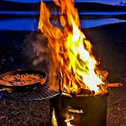 LIFCAUSAL Camping En Plein Air Feu De Joie Foyer En Fonte Baril à Bois Portable Poêle à Charbon De Bois Pour Arrière-cour Camping Pique-nique Barbecue L -Chauffage d'extérieur Soldes 67642978 4