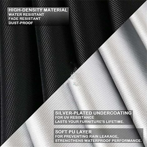 LIFCAUSAL Couverture De Foyer Extérieur Couverture Carrée De Foyer étanche Coupe-vent Ripstop Foyer Table Couverture De Cheminée Extérieure 36*36*21in 7 LIFCAUSAL Couverture De Foyer Extérieur Couverture Carrée De Foyer étanche Coupe-vent Ripstop Foyer Table Couverture De Cheminée Extérieure 36*36*21in – Image 5