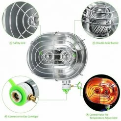 LIFCAUSAL Double Tête Chauffage Extérieur Portable Infrarouge Ray Camping Chauffage Poêle Plus Chaud Chauffage Cuisinière à Gaz 10 LIFCAUSAL Double Tête Chauffage Extérieur Portable Infrarouge Ray Camping Chauffage Poêle Plus Chaud Chauffage Cuisinière à Gaz -Chauffage d'extérieur Soldes 67643077 4