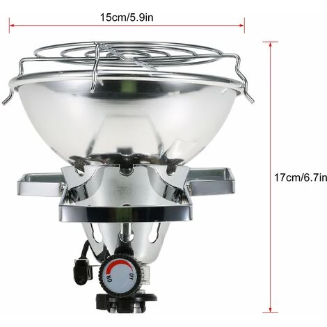 LIFCAUSAL 1000W Outdoor Portable Piezo Ignition Gas Heater Warmer Heating Stove For Long Gas Tank 7 LIFCAUSAL 1000W Outdoor Portable Piezo Ignition Gas Heater Warmer Heating Stove For Long Gas Tank – Image 5