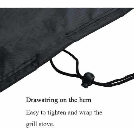 JOORRT Housse De Protection Our Brasero Couverture De Gril Housse Bâche De Protection BBQ Couverture De Foyer Housse Pour Foyer D'extérieur Avec Cordon De Serrage V7084B (122 X 46cm) 6 JOORRT Housse De Protection Our Brasero Couverture De Gril Housse Bâche De Protection BBQ Couverture De Foyer Housse Pour Foyer D'extérieur Avec Cordon De Serrage V7084B (122 X 46cm) – Image 4