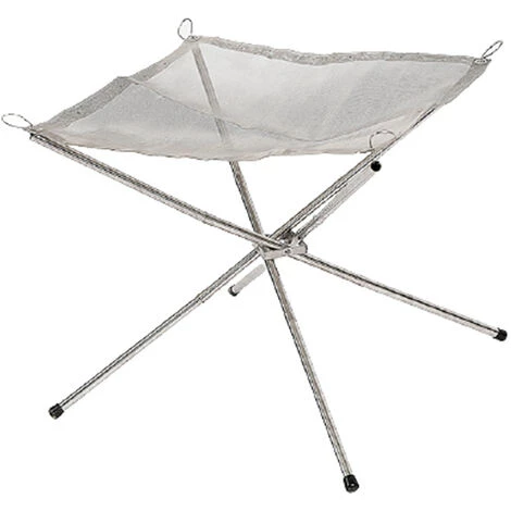 FLYME Foyer Portatif, Foyer De Camping Extérieur Pliable, Foyer Pliable En Maille D'acier Avec Sac De Transport Et Fourchette De Gril Pour Plus De Commodité. 6 FLYME Foyer Portatif, Foyer De Camping Extérieur Pliable, Foyer Pliable En Maille D'acier Avec Sac De Transport Et Fourchette De Gril Pour Plus De Commodité. – Image 4