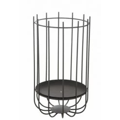 LANADECO Brasero Haut Met Noir S - Noir