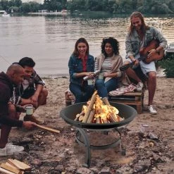 UISEBRT Brasero Avec Protection Anti-étincelles Ø 56 Cm/70 Cm Brasero De Jardin Avec Grill Multifonction Brasero Pour Barbecue, Grille à Charbon, Terrasse, Camping 11 UISEBRT Brasero Avec Protection Anti-étincelles Ø 56 Cm/70 Cm Brasero De Jardin Avec Grill Multifonction Brasero Pour Barbecue, Grille à Charbon, Terrasse, Camping -Chauffage d'extérieur Soldes 67839574 5