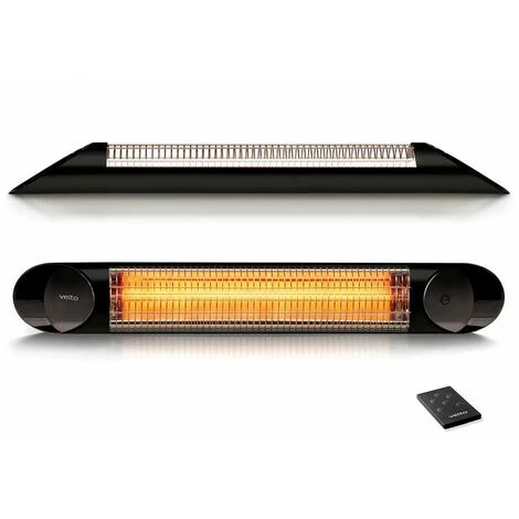 Réglette Murale BLADE Chauffage Rayonnant Infra-Rouge Noir Ip55 2000W + Telecommande - VEITO 3 Réglette Murale BLADE Chauffage Rayonnant Infra-Rouge Noir Ip55 2000W + Telecommande - VEITO