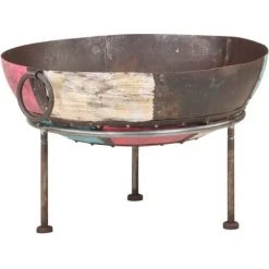 LangRay Maison & Jardin Foyer Rustique Coloré Ø 60 Cm Fer