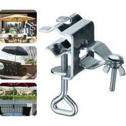 LLOVE Umbrella Fixe Clip En Métal Robuste Parasol De Fixation Clip Parasol Platelage Bride De Fixation Pour Pare-Soleil 11 LLOVE Umbrella Fixe Clip En Métal Robuste Parasol De Fixation Clip Parasol Platelage Bride De Fixation Pour Pare-Soleil -Chauffage d'extérieur Soldes 68310937 5