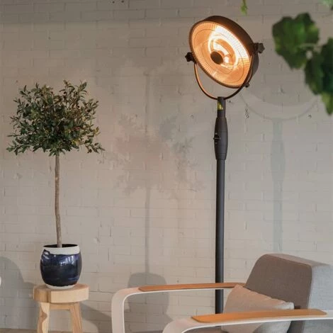 Sunred Chauffage Sur Pied Retro Sphere 2100 W Halogène Noir RSS16 - Noir 4 Sunred Chauffage Sur Pied Retro Sphere 2100 W Halogène Noir RSS16 - Noir – Image 2