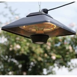 Sunred Chauffage Suspendu Spica Square 2000 W Halogène Noir CE17SQ-B - Noir -Chauffage d'extérieur Soldes 7030334 3