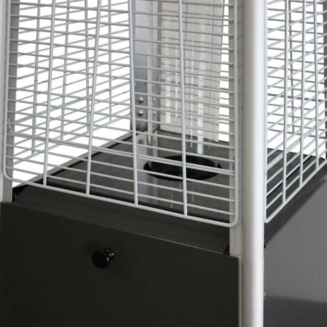 ALICE'S GARDEN Chauffage D'extérieur Avec Sa Housse - Arctic 13kW Gris Foncé - Parasol Chauffant Gaz Pyramide. Chauffage De Terrasse Design. Véritable Flamme. Roulettes Incluses - Gris Foncé 5 ALICE'S GARDEN Chauffage D'extérieur Avec Sa Housse - Arctic 13kW Gris Foncé - Parasol Chauffant Gaz Pyramide. Chauffage De Terrasse Design. Véritable Flamme. Roulettes Incluses - Gris Foncé – Image 3