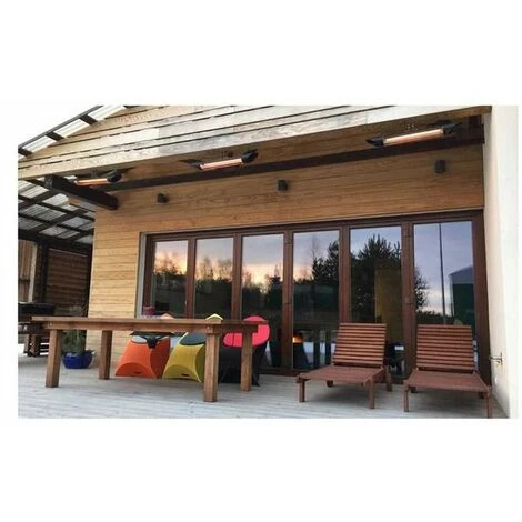 FARGAU Chauffage Infrarouge Pour Extérieur Blade Optima 2500 Noir 4 FARGAU Chauffage Infrarouge Pour Extérieur Blade Optima 2500 Noir – Image 2