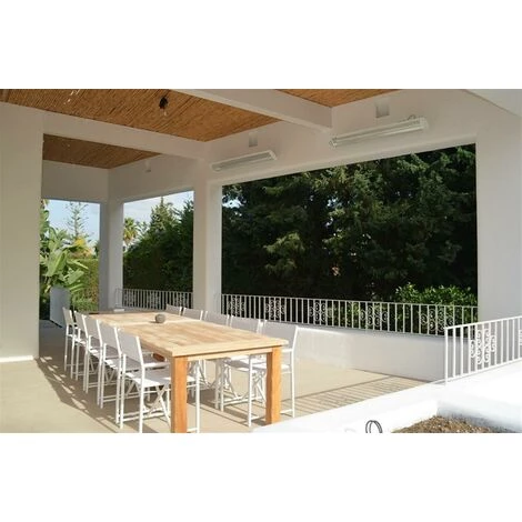 FARGAU Chauffage Infrarouge Fixe 3000 W 9m2 Blanc 4 FARGAU Chauffage Infrarouge Fixe 3000 W 9m2 Blanc – Image 2