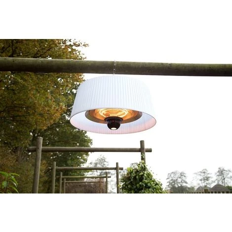 FARGAU Chauffage Infrarouge Lustre 1800 W 6m2 Blanc 4 FARGAU Chauffage Infrarouge Lustre 1800 W 6m2 Blanc – Image 2