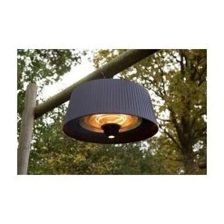 FARGAU Chauffage Infrarouge Lustre 1800 W 6m2 Noir
