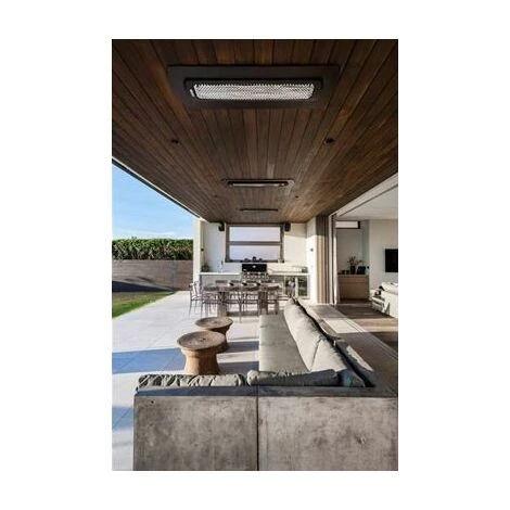 FARGAU Chauffage Infrarouge Fixe 4000 W 12m2 Noir 3 FARGAU Chauffage Infrarouge Fixe 4000 W 12m2 Noir