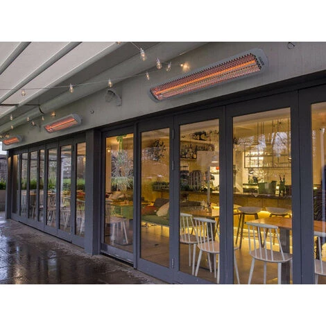 FARGAU Chauffage Infrarouge Fixe 6000 W 15m2 Blanc 4 FARGAU Chauffage Infrarouge Fixe 6000 W 15m2 Blanc – Image 2