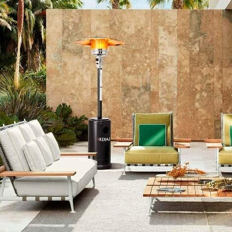 Poêle à Gaz Pour Extérieur Kekai 13 Kw 25 M² Ø81x221 Cm Métal Noir 4 Poêle à Gaz Pour Extérieur Kekai 13 Kw 25 M² Ø81x221 Cm Métal Noir – Image 2